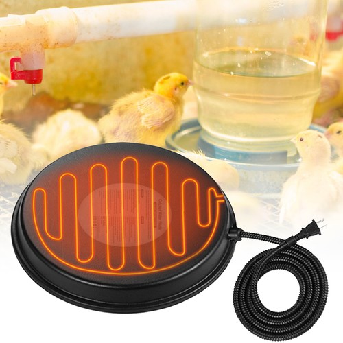 Chicken 80W Heated Poultry Waterer 12.6in for Metal F5P8 - Picture 7 of 8