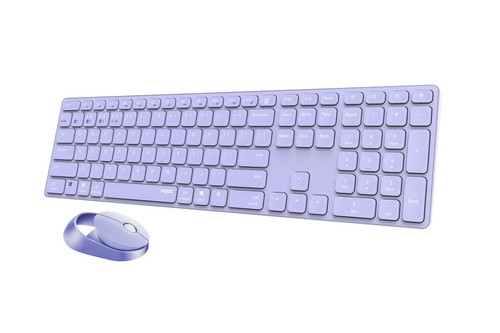 Rapoo 9850M bureau double souris clavier sans fil 1 600 DPI aluminium violet Allemagne - Photo 3/5
