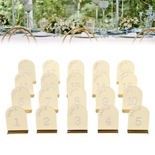 Numbers 1-20 Table Numbers Wedding Table Numbers Acrylic Table Numbers Golden