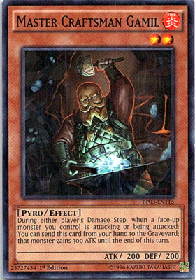 Master Craftsman Gamil BP03-EN115 Yu-Gi-Oh! Card LP 1st Edition Shatterfoil
