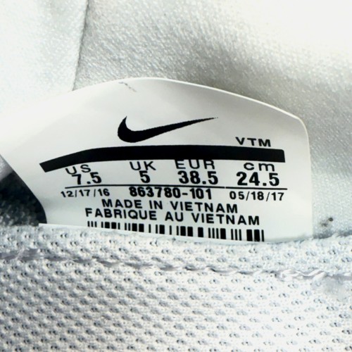 Nike Lunar Epic Flyknit 2 Running Shoes Womens 7.5 White Pure Platinum Trainer - Picture 10 of 10