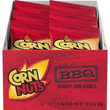 Corn Nuts BBQ Crunchy Corn Snacks, 1.7 oz Bags (Pack of 18)