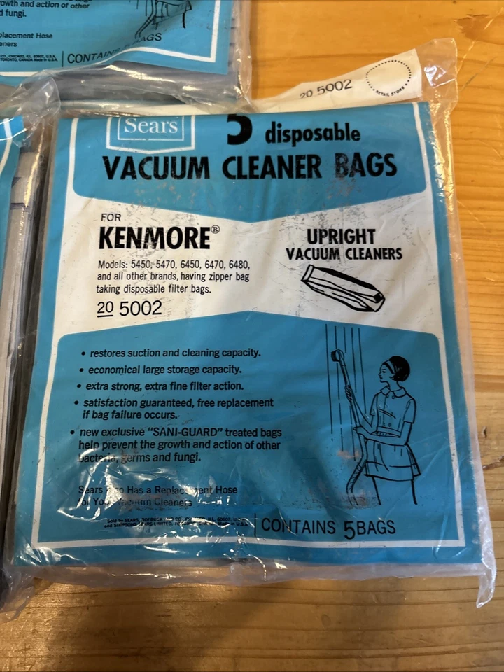 15 Vacuum Cleaner Dust Bags Kenmore Upright 5450 5470 6470 6480 20 5002 Zipper - Image 3 of 4