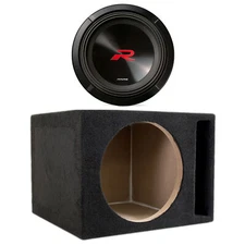 Alpine R2-W12D2 12" R Series Dual 2 Ohm Subwoofer + SoundBox 12" Enclosure