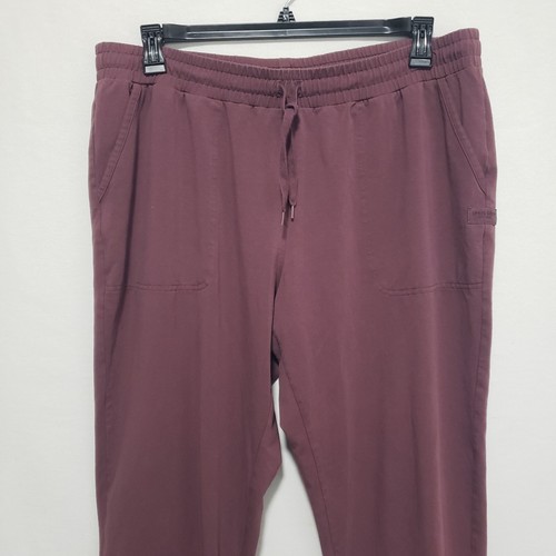 Life is Good Crusher Flex Pants Womens XL Burgandy Sweatpants Casual Ankle - 第 4/14 張圖片