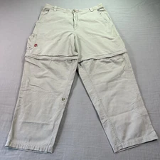 North Face Pants Mens 40 Beige Convertible Cargo Relaxed Gorpcore Hiking