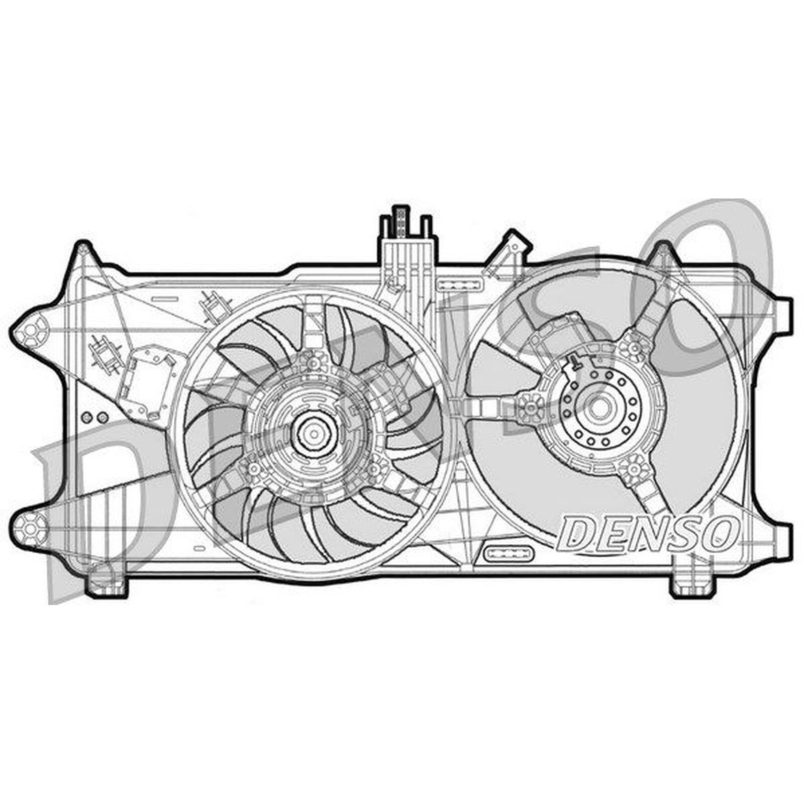 DENSO Radiator Fan - DER09026 - Engine Cooling - Genuine OE Replacement Part