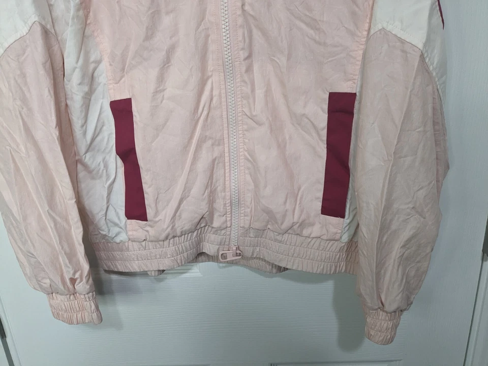 Chaqueta de Pista Coach Signature Para Mujer Pequeña Rosa Cremallera Completa Manga Larga Forrada Foto 3 de 4