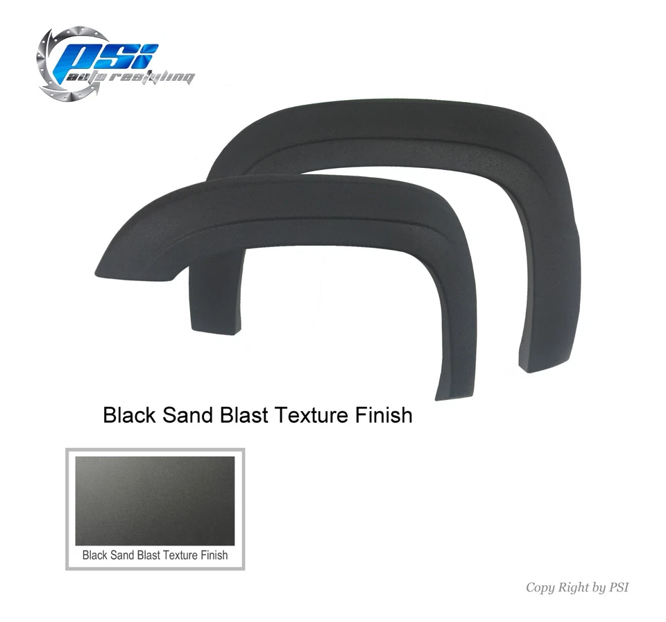 OE Style Fender Flares Fits Chevrolet Avalanche 2007-2013 Sand Blast Textured Foto 3 de 4