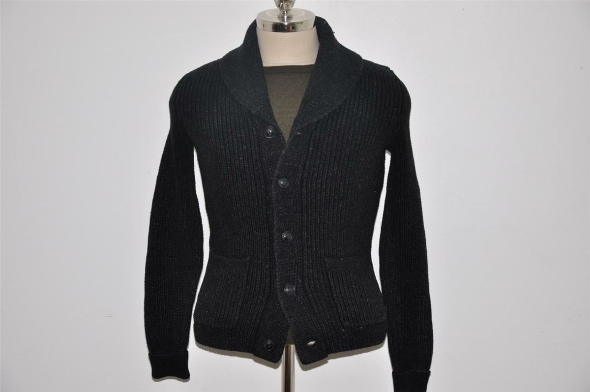 Ralph Lauren RRL 100% Cotton Heavy Knit Shawl Collar Cardigan