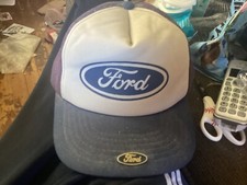 Vtg Ford Snapback Trucker Hat with pin Yupoong