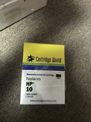 NEW!! Cartridge World HP 10 BLACK Ink Printhead Printer Print Head HP10 Lot Of 2
