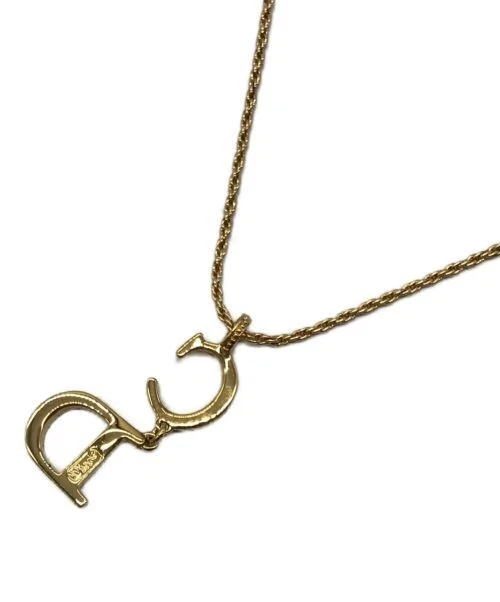 Christian Dior CD Logo Accessory 2WAY Swing Pendant CD Logo Choker used