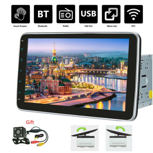 Android 12 10.1" 4CORE DOUBLE 2 DIN TABLET CAR STEREO RADIO Navigation CAMERA US - Afbeelding 1 van 12