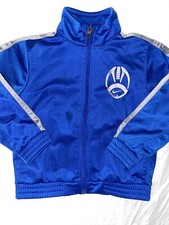 Nike Boys 24 Months Blue Jacket Full Zip Long Sleeve Youth Pockets Football Coat