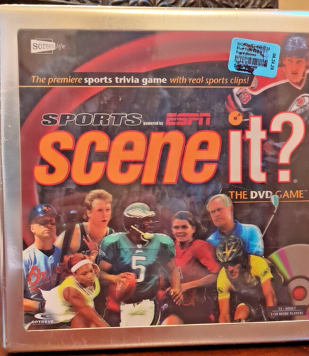 ESPN Sports Trivia The DVD Game SCENE IT? NEW Sealed 13-Adult 2+ Players NFL NBA - Picture 2 of 6