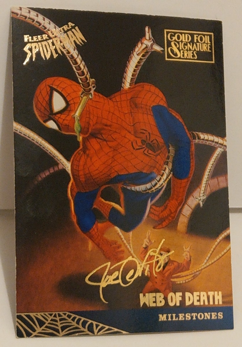 1995 FLEER ULTRA SPIDER MAN WEB OF DEATH GOLD FOIL SIGNATURE
