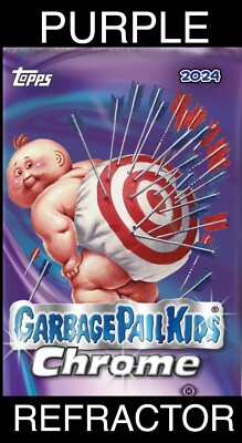 #ad PURPLE 2024 Garbage Pail Kids Chrome Series 7 Complete Your Set GPK 7TH U Pick $2.99