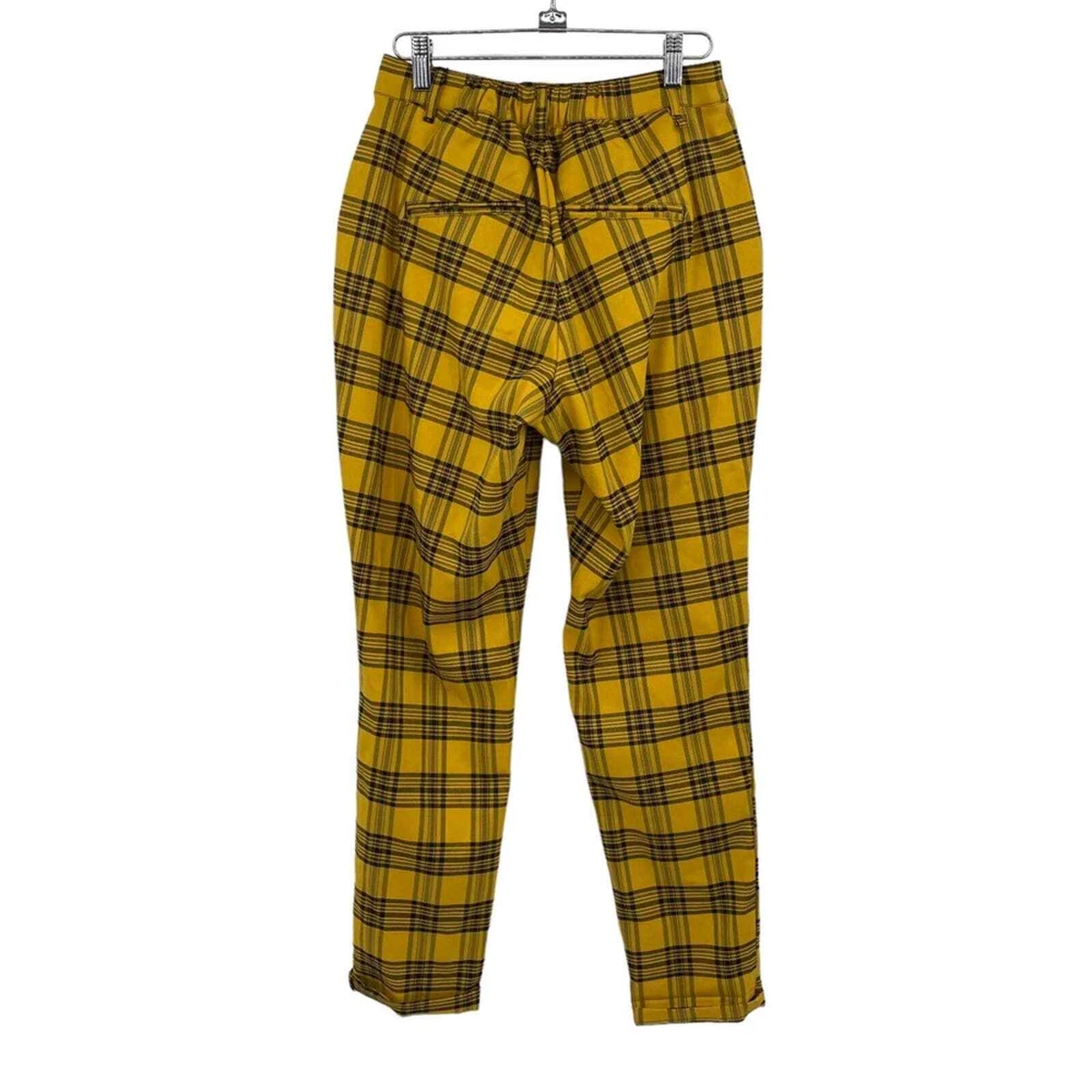 Yellow sales plaid pants