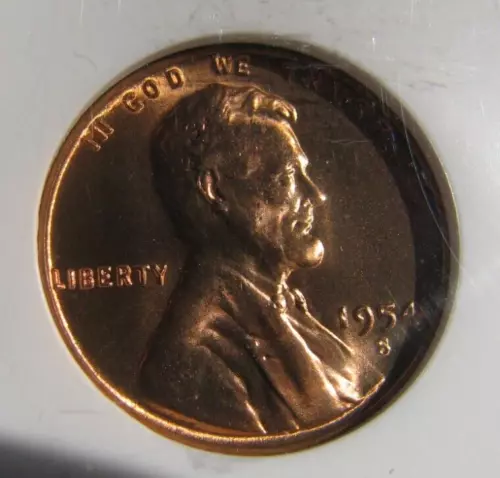 1954 S Lincoln Cent NGC MS67RD