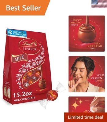Individually Wrapped Lindt Milk Chocolate Candy Truffles - Perfect for Holidays