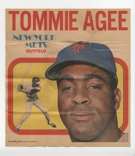 1970 Topps Posters Tommie Agee #13 h3a