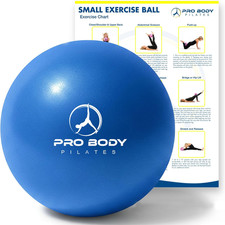 Small Exercise Ball - 9 Inch Workout Ball for Stability, Barre, Yoga, Core Phy