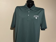 MICHIGAN STATE SPARTANS NCAA Final Four 2015 Basketball Polo Shirt XL green Golf