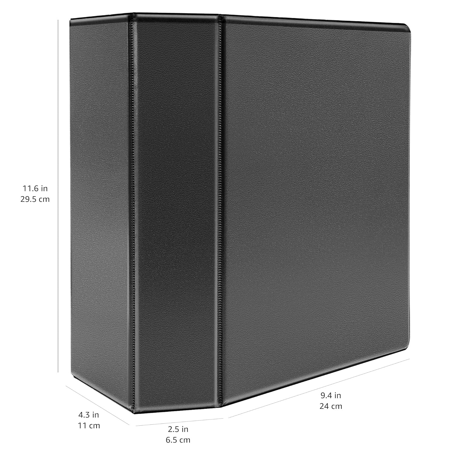 5 inch Heavy Duty D-Ring 3 Ring Binder Customizable View Cover 2-Pack ...