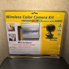 Wireless Color Camera Kit: Security-Man Mini-AirWatch With AUDIO - SEALED