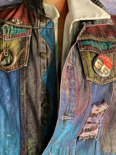 Lost Boys Warriors OOAK Tribute BATTLE VEST Upcycled hand-painted Designer COA image 9
