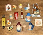 Vintage Refrigerator Magnet Lot Farm Animals Coke Heinz Country Kitchen Decor