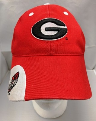 UGA Georgia Bulldogs Starter Embroidered Baseball Adjustable Cap Hat Red Cotton
