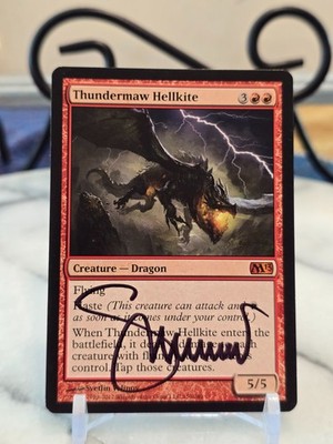 MTG Thundermaw Hellkite Core Set 2013 (M13) Regular (ARTIST SIGNED) LP