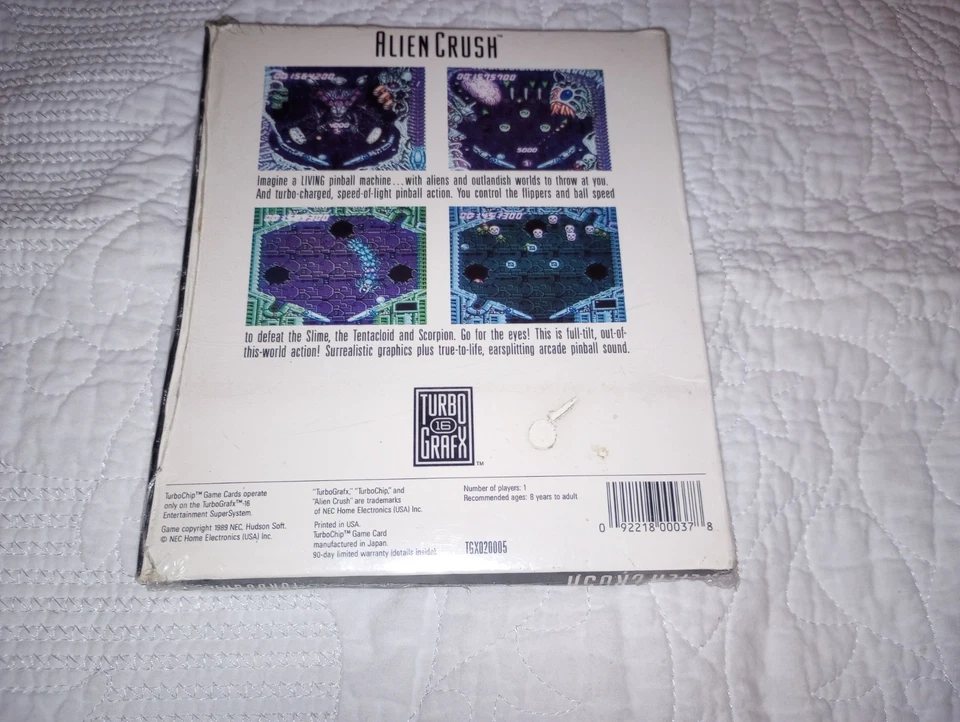 Alien Crush New Sealed for TurboGrafx-16 NTSC USA - Image 3 of 4
