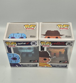 Friday The 13th & Nightmare On Elm Street Funko Pop! Lot of 2 8-Bit NES New