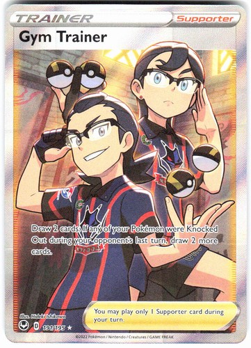 Gym Trainer 191/195 Ultra Rare Silver Tempest Pokemon Holo Near Mint