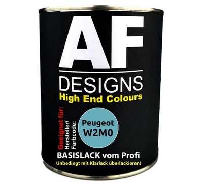 250ML Autolack für Peugeot W2M0 Bleu Forclaz Nacre Metallic Basislack spritzfert
