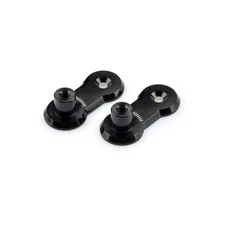 Puig Adjustable Footpeg Mount Relocation Brackets - Black, 40mm Offset 3839N