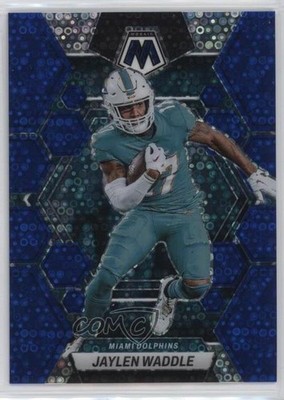 2023 Panini Mosaic No Huddle Blue Mosaic Prizm 26/75 Jaylen Waddle #145 1j5e