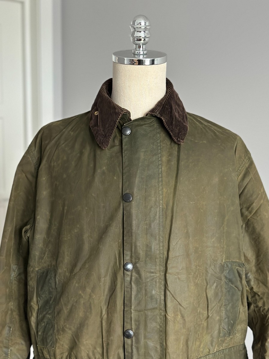 Vintage BARBOUR A200 Border Wax Jacket C40 / 102CM Made In England Vintage BARBOUR A200 Border Wax Jacket C40 / 102CM Made In England