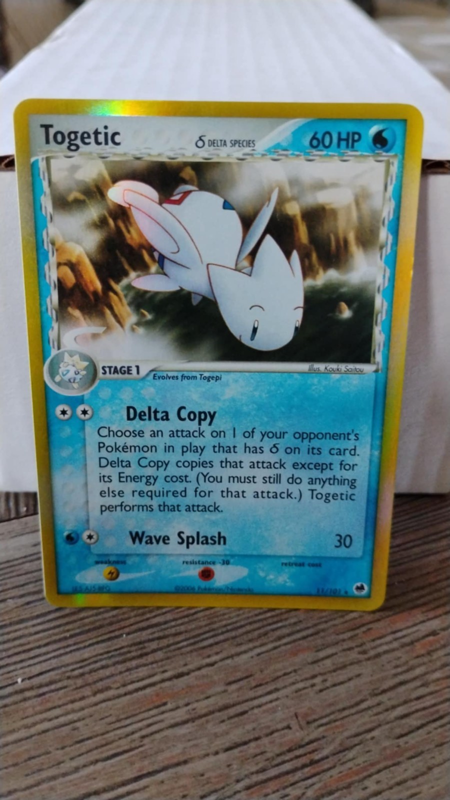 TOGETIC Dragon Frontiers POKEMON Delta Species 2006 Holo Trading Card 11/101 TCG