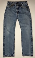 Vintage Levi s 501 Distressed Button Fly Denim Jeans 32 x 31