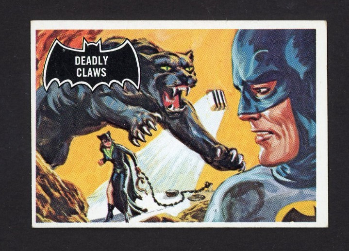 1966 Topps Batman #34 DEADLY CLAWS (1) EX-EX+ Condition