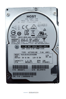 HUC101812CSS200 0B32671 HGST 1.2TB 10K 12Gb/s SAS 2.5'' Server HDD