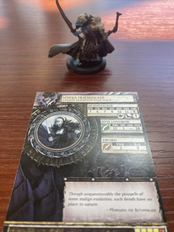 Painted Privateer Press Hordes Legion of Everblight Strider Deathstalker, metal