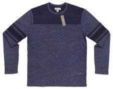 Image of J.Crew Men's Medium Slim Fit Flagstone Colorblock Shirt, Jaspe Admiral Blue NWT