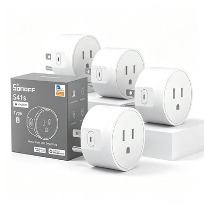 4x SONOFF Wifi Smart Plug 15A Timer Schedule Matter Smart Outlet Wireless Socket