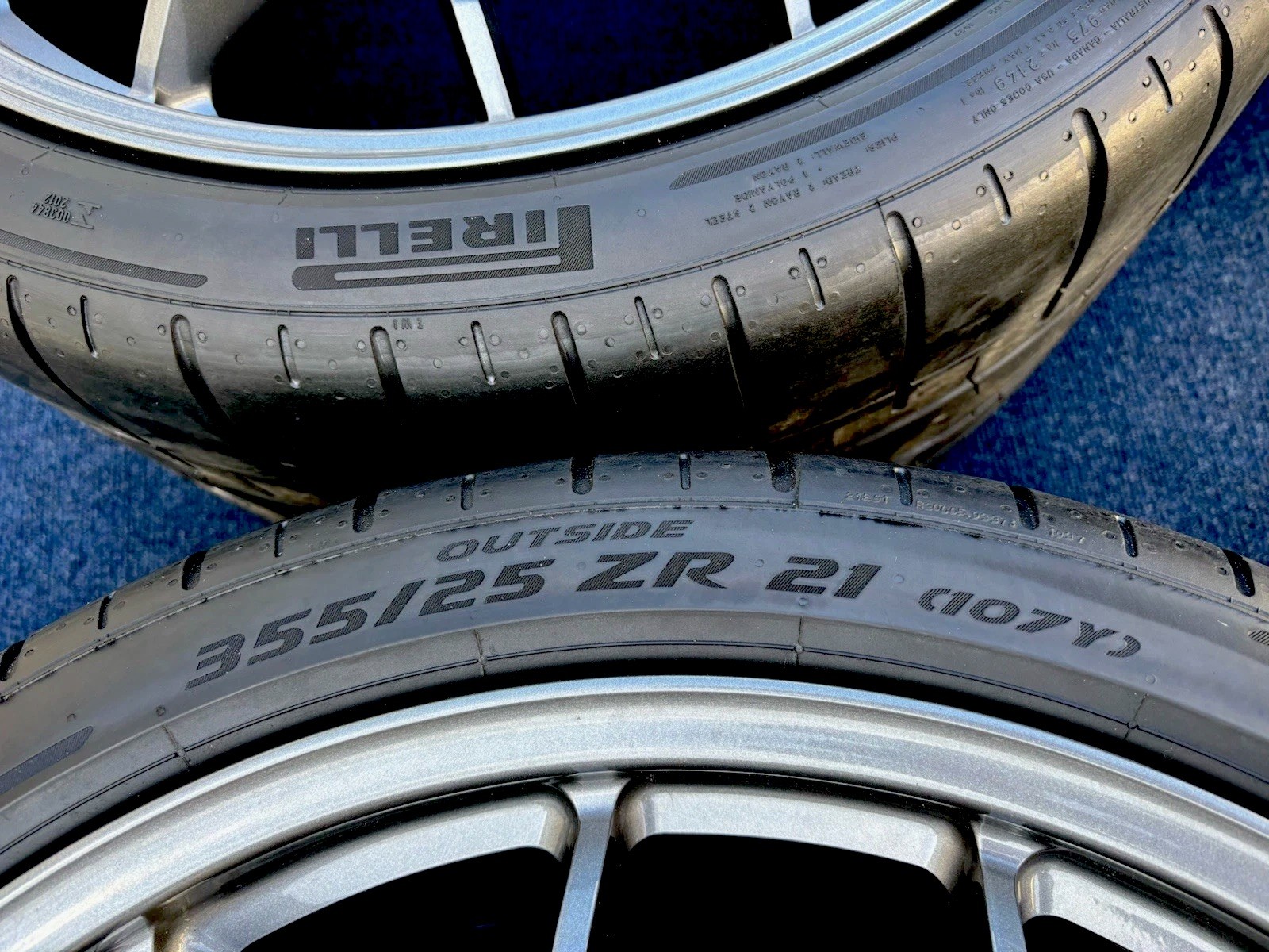 20/21" FERRARI LA FERRARI FORGED WHEELS RIMS PIRELLI CORSA TIRES ENZO F40 F50