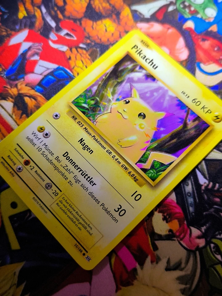 Pokemon Card Pikachu 🇩🇪 Nm Pokémon Og Card Evolution 2016  - Bild 3 von 4